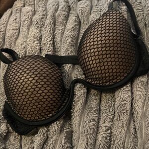 Black Fishnet Women's Bra NWOT